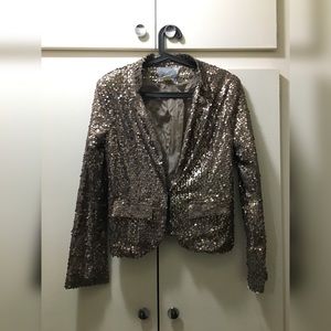 Women gold sequence jacket